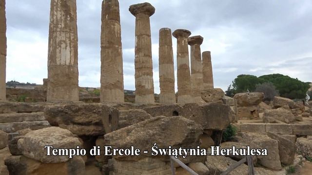 Agrigento - Valle dei Templi - Dolina Świątyń - Świątynia Concordii - Świątynia Junony - Sycylia