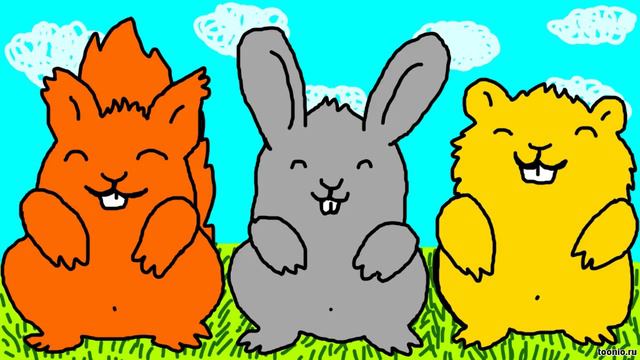 Белка, Кролик и Хомяк танцевали краковяк...