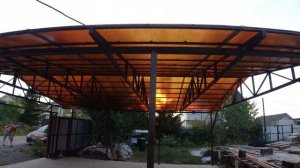 Навес для авто 7.5 х 8 метров