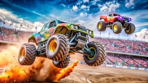 НА РУССКОМ | World Finals 2024 Racing & Skills Challenge | Лос-Анджелес, Калифорния | Monster Jam