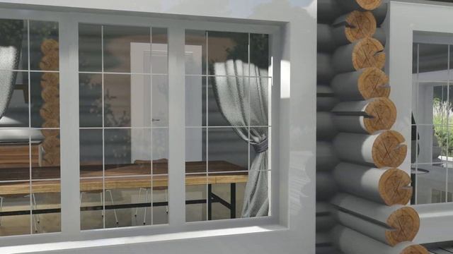 Сруб шале. Одноэтажный дом в современном стиле смотреть онлайн