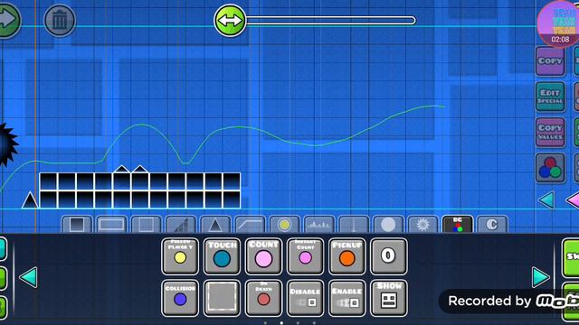 как сделать в Geometry dash чтобы появился блок или экран смотреть онлайн