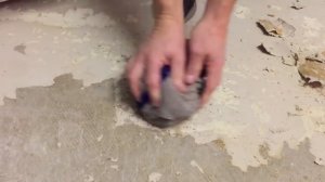 The easiest way to remove linoleum from concrete