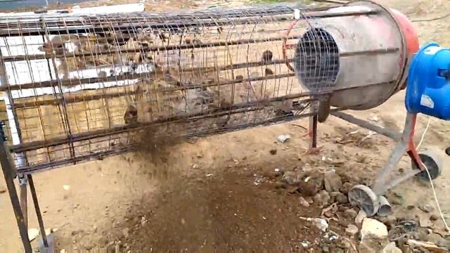 Просеиватель грунта из бетономешалки