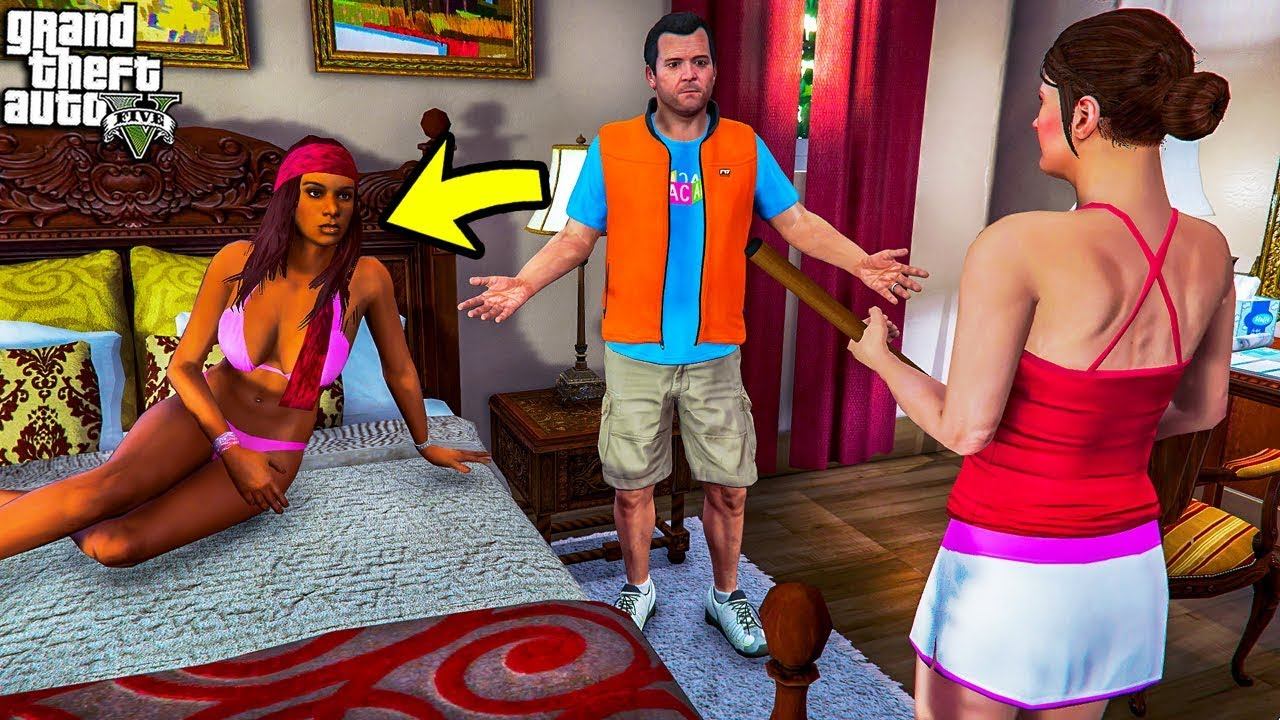 ЧТО ЕСЛИ МАЙКЛ ПРИВЕДЁТ ДОМОЙ НОЧНУЮ БАБОЧКУ В ГТА 5 МОДЫ ОБЗОР МОДА В GTA 5! ИГРЫ ГТА ВИДЕО смотреть онлайн