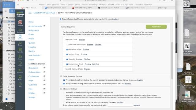 REspondus Web Monitor Settings in Canvas смотреть онлайн