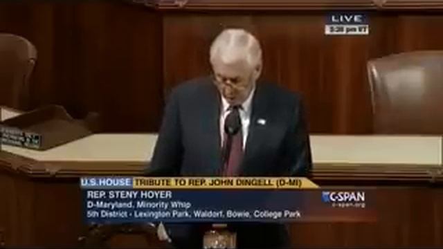 Hoyer Honors Congressman John Dingell's Service in the House of Representatives