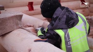 Сборка дома из бревна в Салехарде