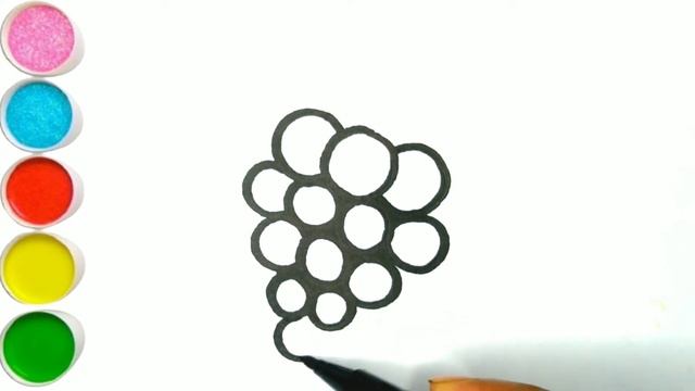 How To Draw Grapes || Как рисовать виноград смотреть онлайн