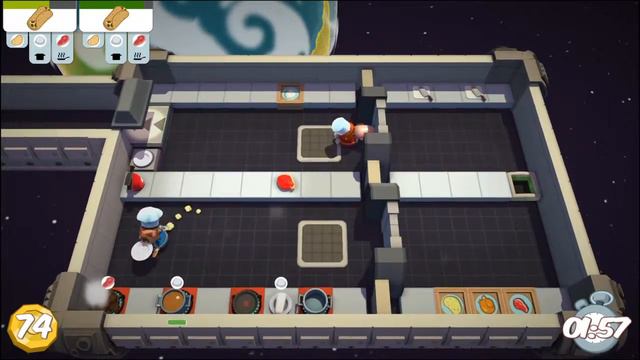 Overcooked PS4 Level 5-3 смотреть онлайн