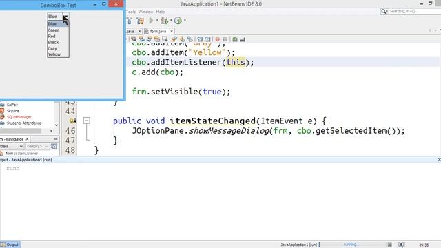 45 - Combo Box Component Explained - Learn Java programming language in Pashto смотреть онлайн