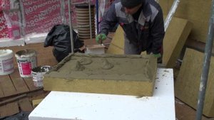 Как минеральной ватой выровнить неровный фасад дома, технология приклейки минваты на фасад