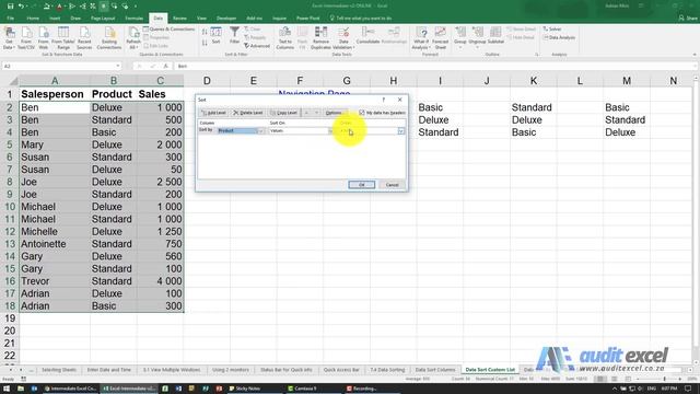 Create a custom sort list in Excel смотреть онлайн