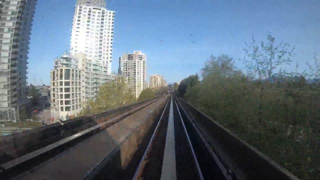Vancouver Skytrain Timelapse - From Surrey King George to Vancouver Waterfront 6x Speed смотреть онлайн