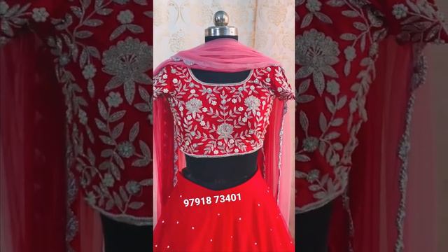 Red lehenga