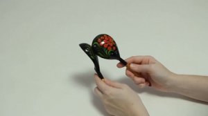 Русский народный музыкальный инструмент "Ложки расписные", ТМ "Мастерская Сереброва"