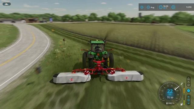 Feeding ANIMALS, storing LETTUCES & making HAY BALES | Elmcreek | Farming Simulator 22 | Episode 23 смотреть онлайн