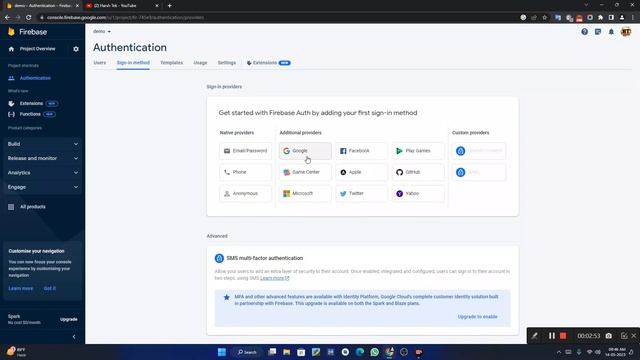 Connect Firebase to Sketehware Projects, how to create project on firebase, Sketehwar firebase logi