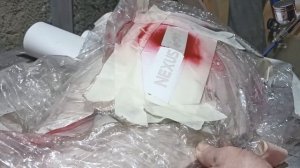 Нанесение надписей через трафарет