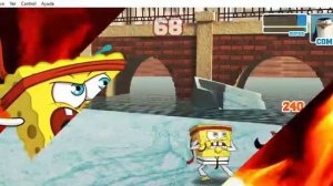 Super Brawl 2 + Reef Rumble Mod - Tournament Mode with Classic "Karate" SpongeBob