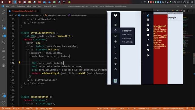 Complex Responsive Drawer Designed In Flutter With Animation For Beginners #FlutterShip 17