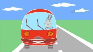 ? Колеса автобуса крутяться. Дитяча кумедна пісенька. Wheels on the Bus