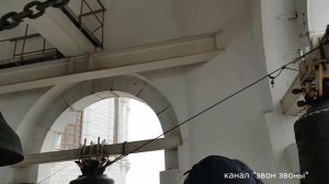 Колокольный звон в Храме Христа Спасителя к Литургии.Bellringing in Christ the Saviour Cathedral