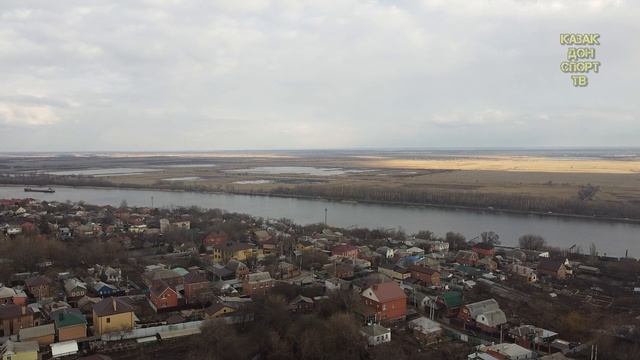 Сретенский храм  с высоты птичьего полета. Станица Александровская. г. Ростов-на-Дону