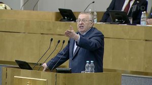 Пленарное заседание Госдумы было прервано демаршем Владимира Жириновского