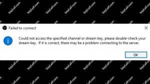 ? Twitch OBS не удалось подключиться