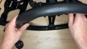 Руль для Thrustmaster  через переходник от DimSim.
