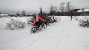 Иж к16 по снегу