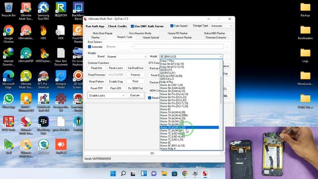FRP bypass /Huawei Y6 Prime 2018 (ATU-L31) android 8.0.0 FRP by UMT/FRP Unlock UMT/new method 2022