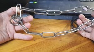 Как на цепочке  с двумя кольцами сделать петлю