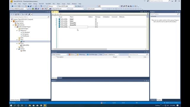 BK01. Getting Started with BECKHOFF TwinCAT 3 - How to Set Up PLC Project, Variables, and Program