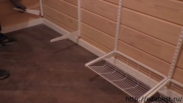 Elfa: Установка сетчатых полок вместе с обувницами. смотреть онлайн