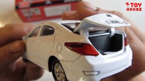 Про машинки. Hyundai / Хендай Solaris и Santa Fe открываю новые модельки машин. Распаковка и обзор.