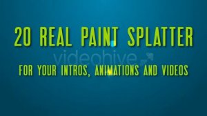 20 Real Paint Splatter