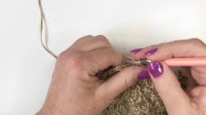 Стильная салфетка, связанная крючком из джута. Crochet doily #crochetdoily