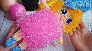 КУКЛА в ШЛЯПКЕ.Мочалка-игрушка крючком.Подробный МАСТЕР-КЛАСС