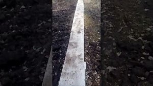 Бетонная тропинка, после зимы, что с ней случилось?