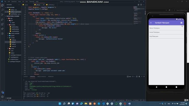 Aplikasi CRUD + Login Token (Flutter + NodeJS +MongoDB) by Fristia Nopano смотреть онлайн