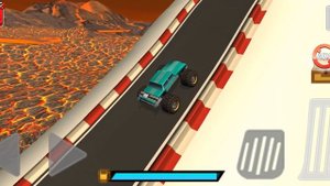 Crazy Monster Bus Stunt Race 2 "Map Volcano" 4x4 Monster Truck Android Gameplay #2