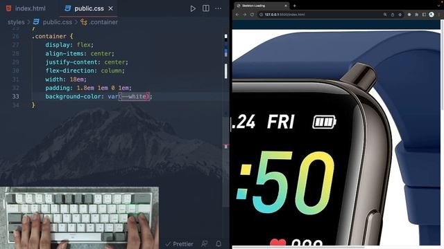ASMR Programming - Skeleton Loading Animation With CSS - No Talking