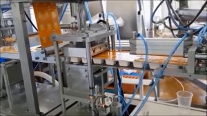 Порционная фасовка соуса в блистер (дип-пот) по 25 г. на автомате АТД4