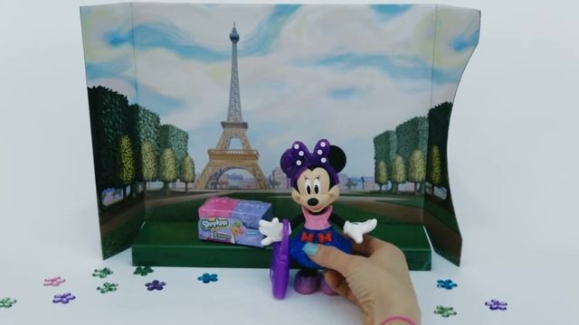 МИННИ В ДВИЖЕНИИНабор Модная Минни в ПарижеНовые НарядыСюрпризы-ШопкинсыРисованиеПОДАРОК