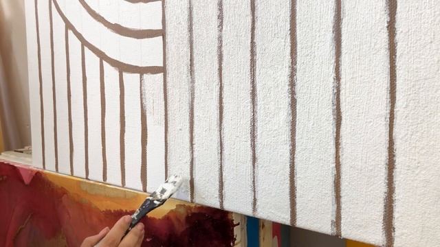 ИНТЕРЬЕРНАЯ КАРТИНА в стиле Ким Кардашьян•Абстракция текстурной пастой/Abstract Art For Interior