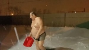 Зимние обливания.