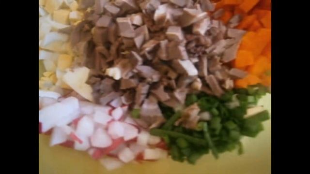 САЛАТ ИЗ СВИНОГО СЕРДЦА! УЛЕТАЕТ МГНОВЕННО!!!!! смотреть онлайн