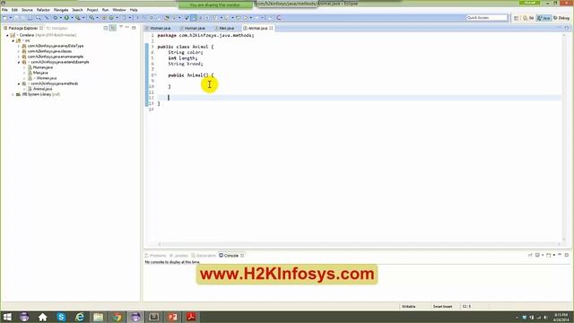 Java Method Overriding Example: Java Tutorial for Beginners Part 1 Tutorial 7 | Java Online Trainin